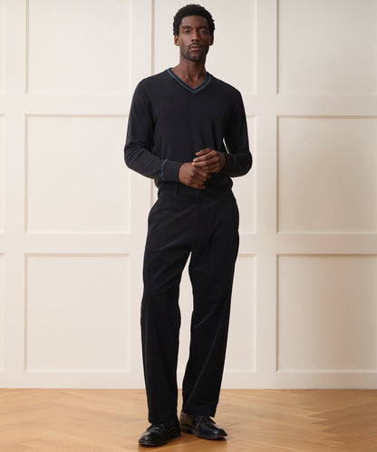 Todd Snyder Merino V-Neck Sweater - Slate