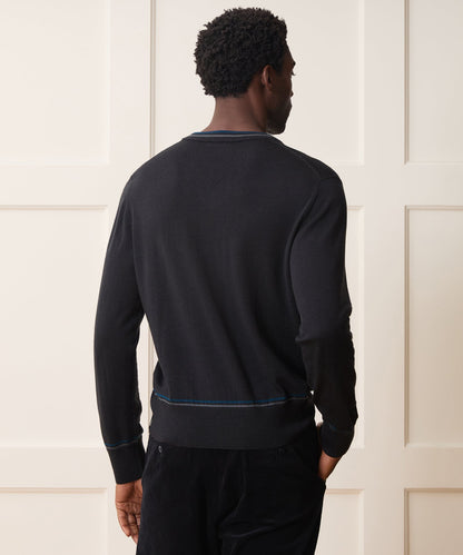 Todd Snyder Merino V-Neck Sweater - Slate