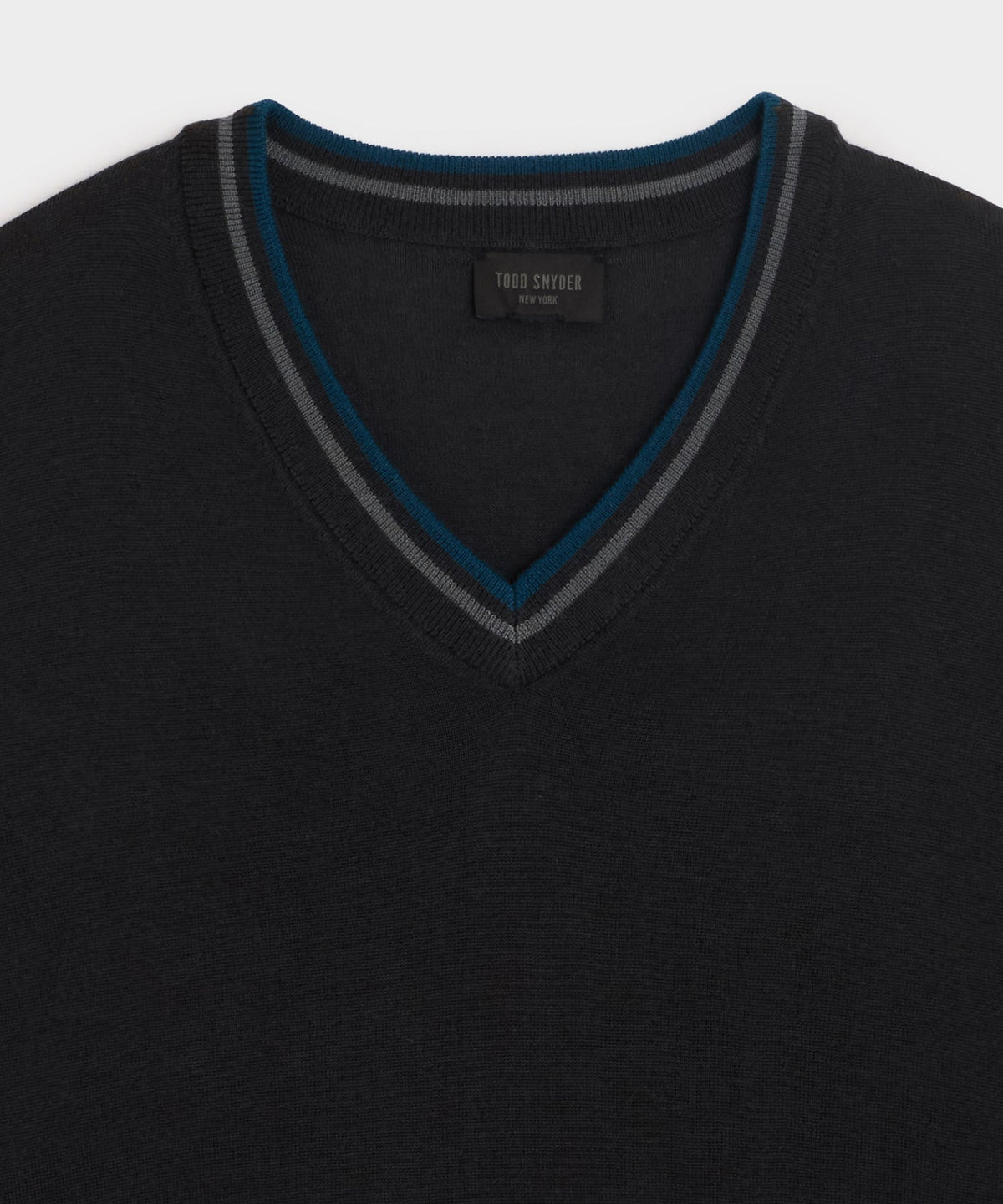 Todd Snyder Merino V-Neck Sweater - Slate