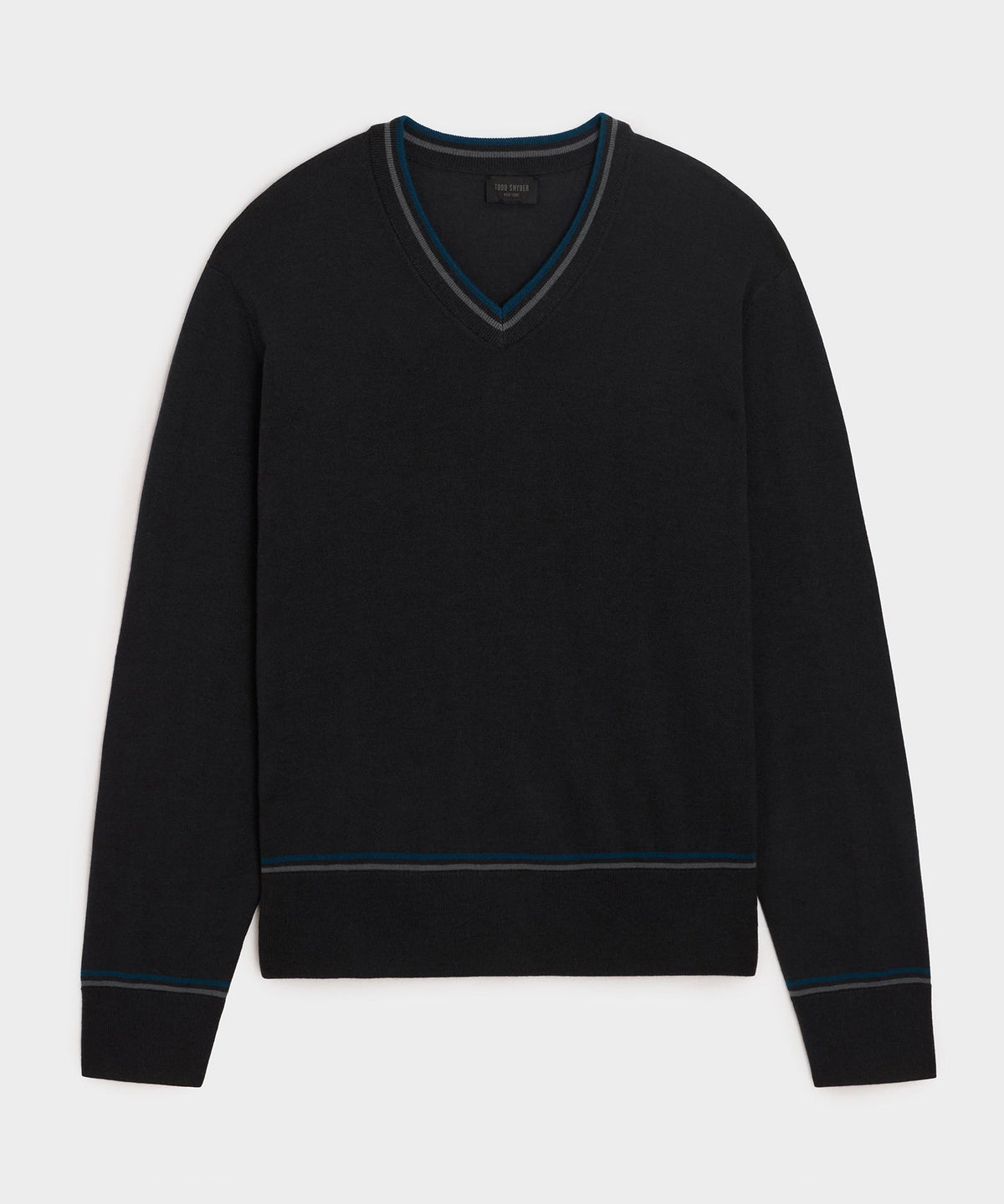 Todd Snyder Merino V-Neck Sweater - Slate