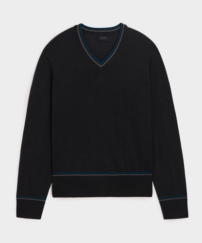 Todd Snyder Merino V-Neck Sweater - Slate