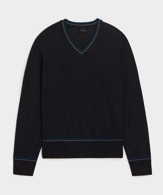 Todd Snyder Merino V-Neck Sweater - Slate