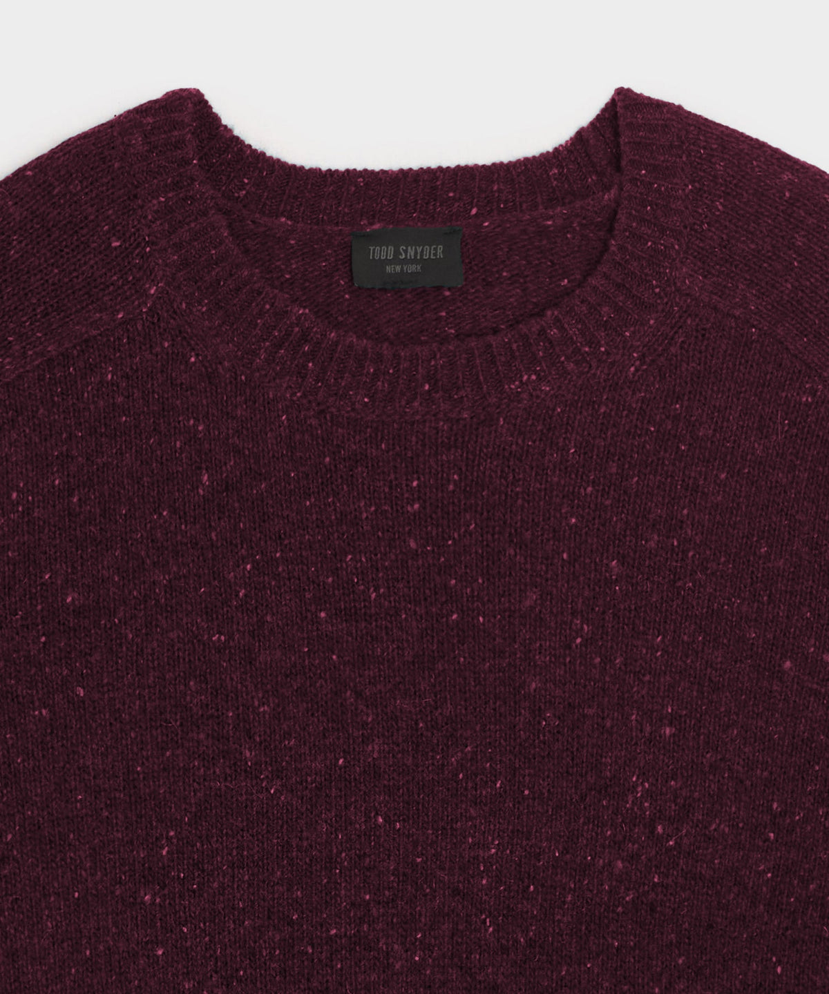 Todd Snyder Donegal Crewneck Sweater - Burgundy