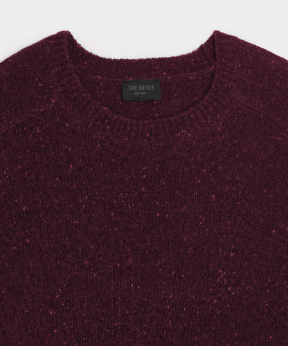 Todd Snyder Donegal Crewneck Sweater - Burgundy