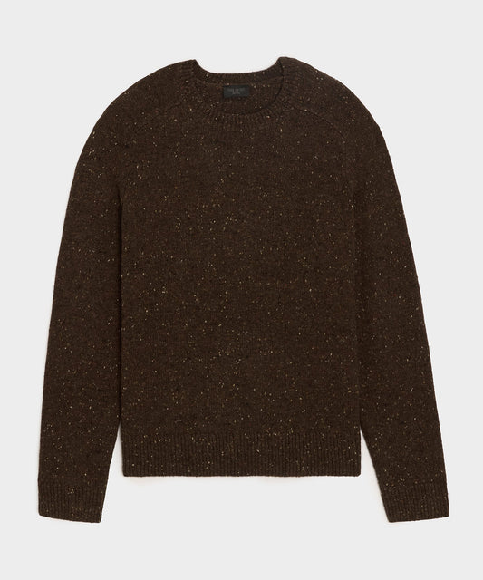 Todd Snyder Donegal Crewneck Sweater - Espresso Bean