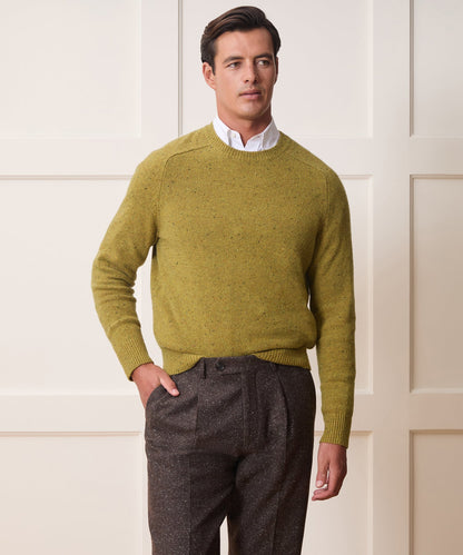 Todd Snyder Donegal Crewneck Sweater - Lemongrass