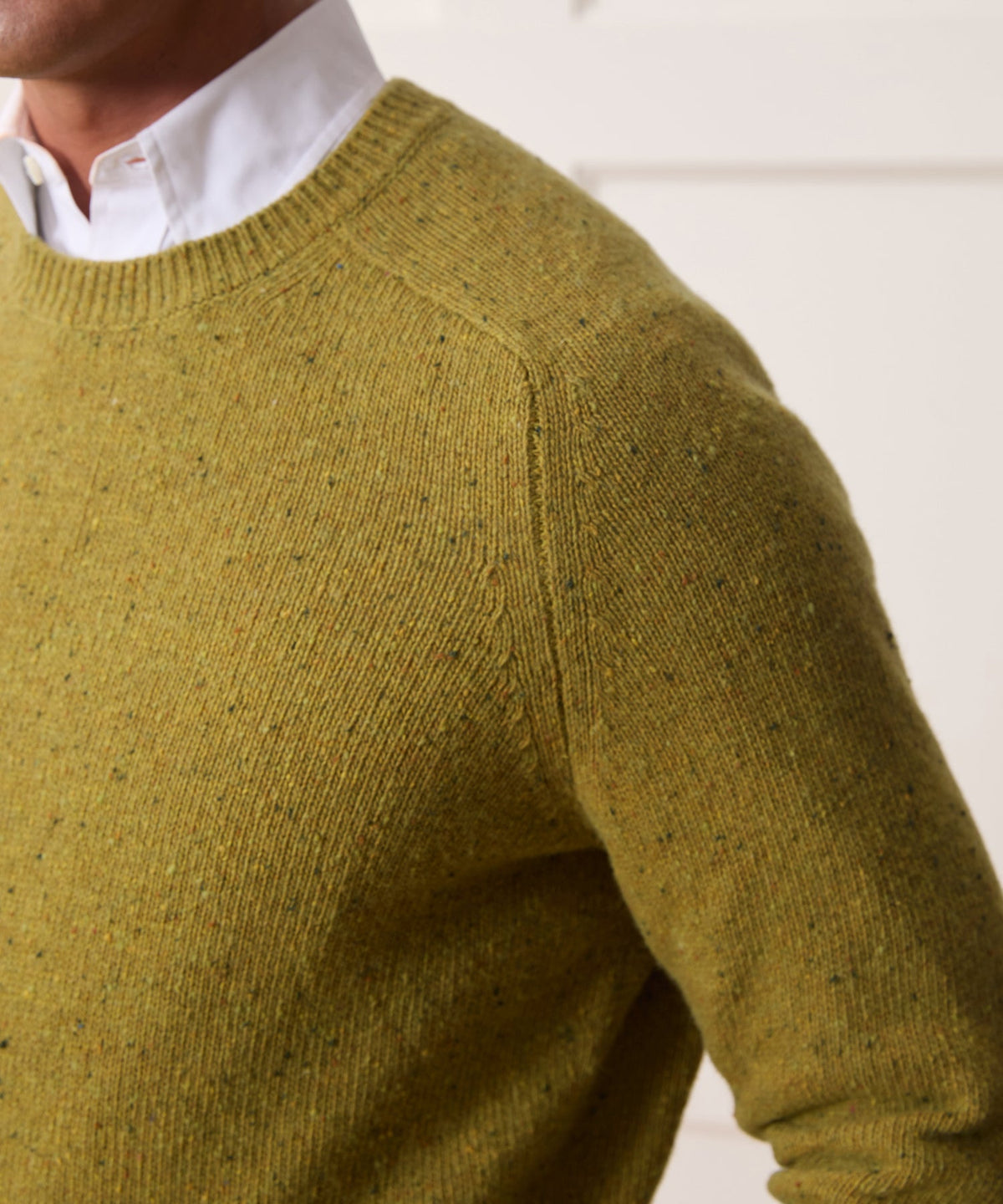 Todd Snyder Donegal Crewneck Sweater - Lemongrass