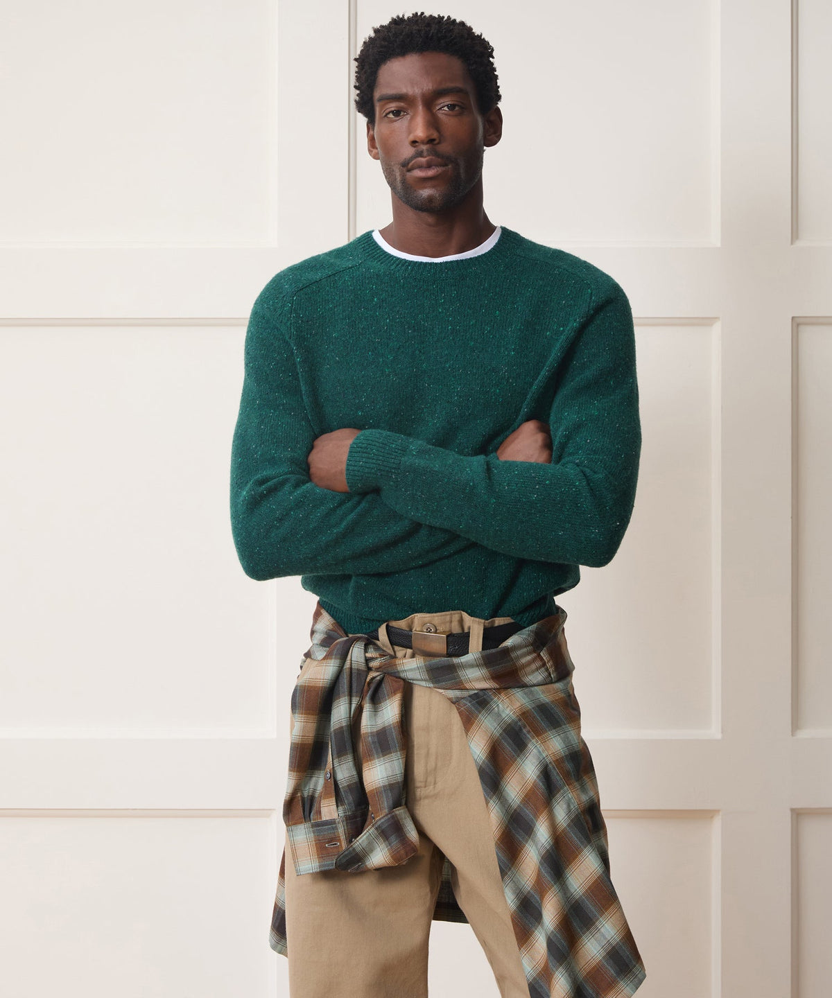 Todd Snyder Donegal Crewneck Sweater - Teal