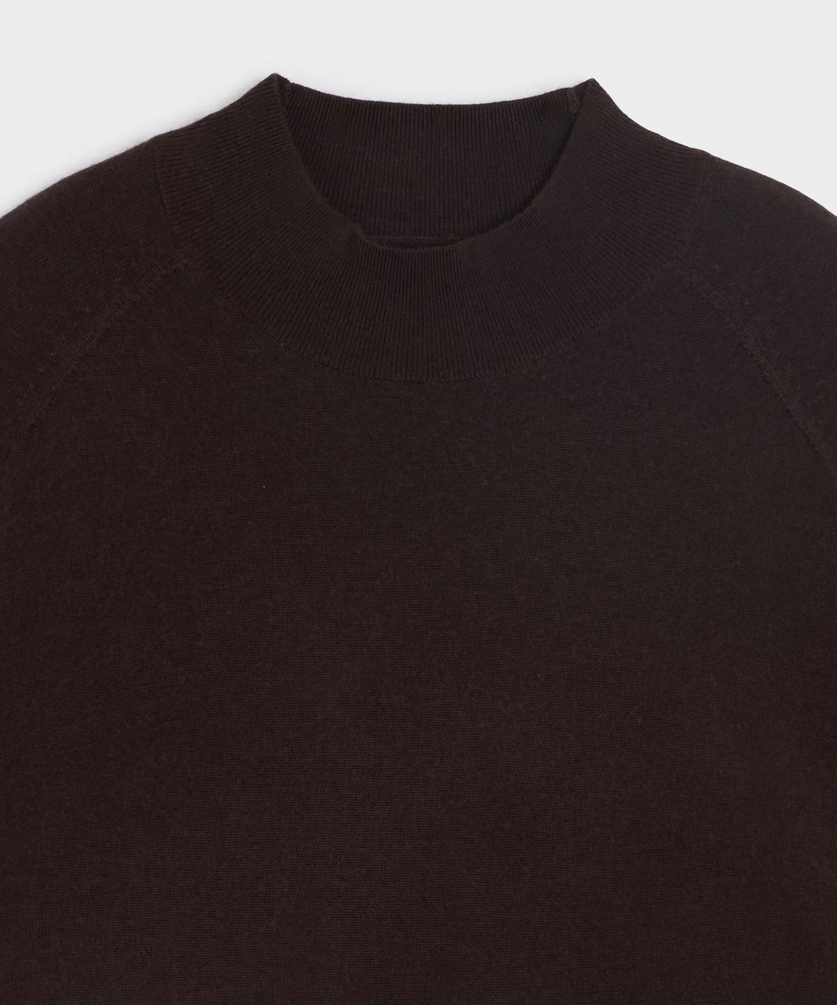 Todd Snyder Merino Mockneck Sweater - Espresso Bean