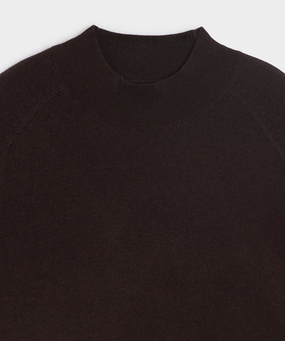 Todd Snyder Merino Mockneck Sweater - Espresso Bean