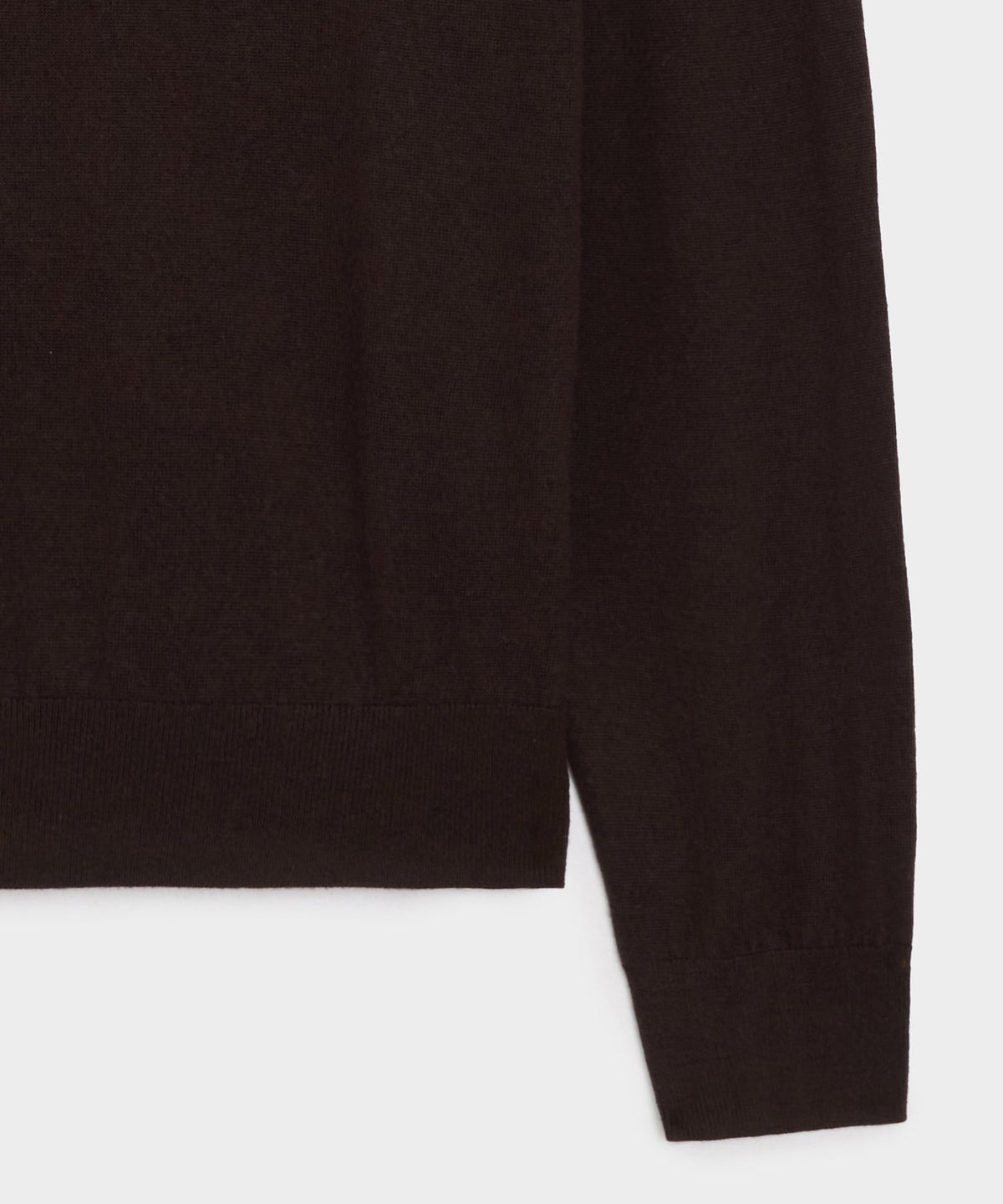 Todd Snyder Merino Mockneck Sweater - Espresso Bean