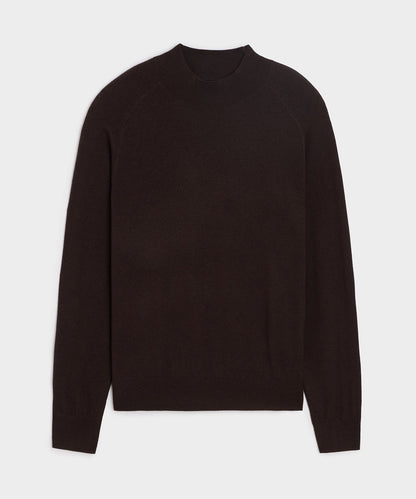 Todd Snyder Merino Mockneck Sweater - Espresso Bean