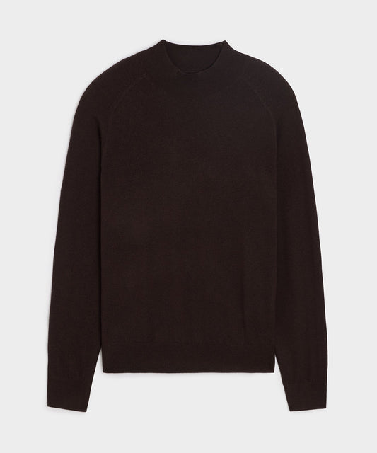 Todd Snyder Merino Mockneck Sweater - Espresso Bean