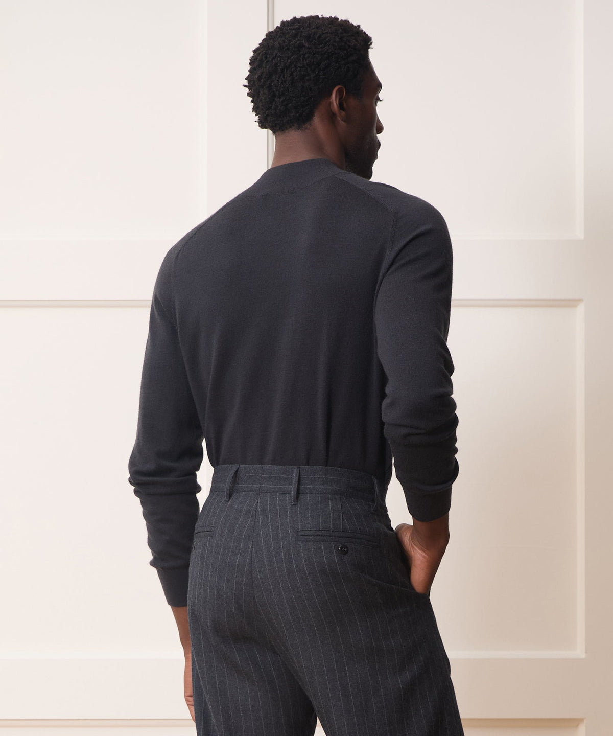 Todd Snyder Merino Mockneck Sweater - Slate