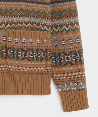 Todd Snyder Todd Snyder x Lagavulin Fair Isle Sweater Jacket - Brown