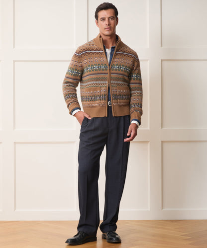 Todd Snyder Todd Snyder x Lagavulin Fair Isle Sweater Jacket - Brown