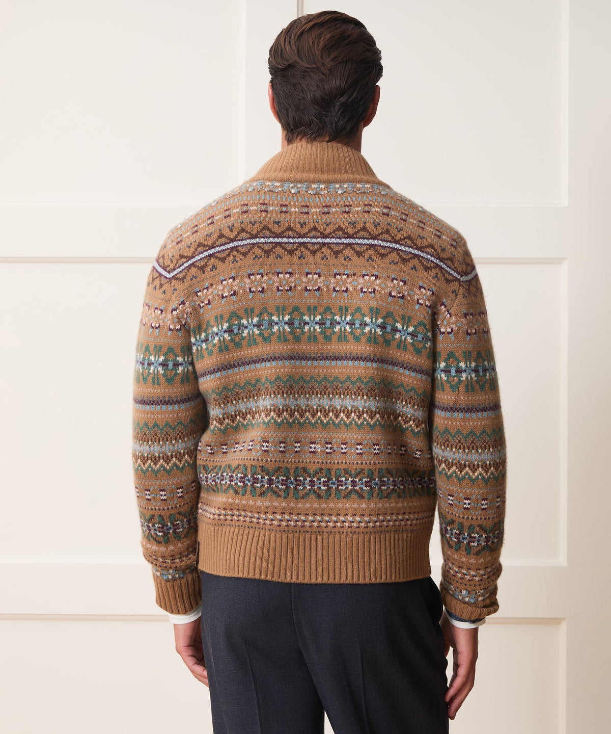 Todd Snyder Todd Snyder x Lagavulin Fair Isle Sweater Jacket - Brown