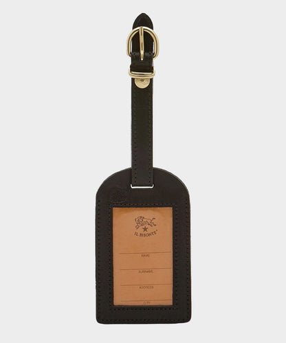 Todd Snyder Il Bisonte Leather Luggage Tag - Black