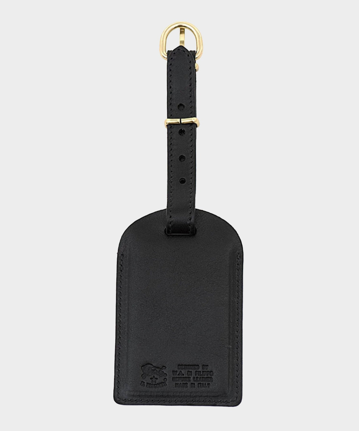 Todd Snyder Il Bisonte Leather Luggage Tag - Black