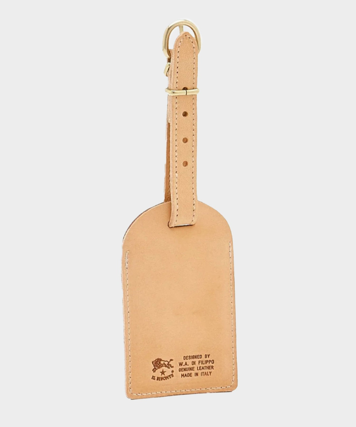 Todd Snyder Il Bisonte Leather Luggage Tag - Natural