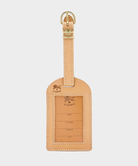 Todd Snyder Il Bisonte Leather Luggage Tag - Natural