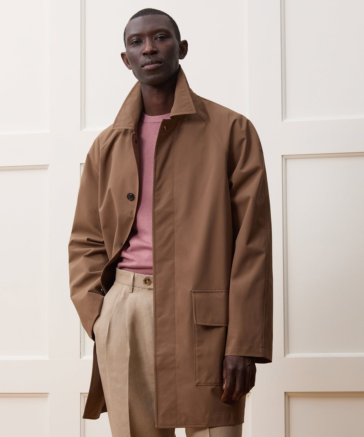 Todd Snyder Mid-Length Mac Jacket - Brown