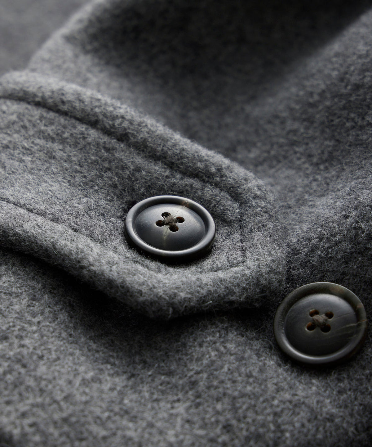 Todd Snyder Italian Wool-Alpaca Car Coat - Light Grey