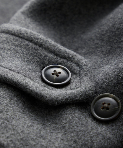Todd Snyder Italian Wool-Alpaca Car Coat - Light Grey