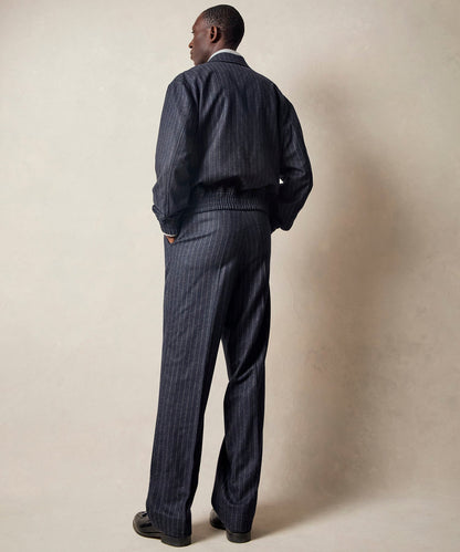 Todd Snyder Italian Wool Self Belt Trouser - Navy