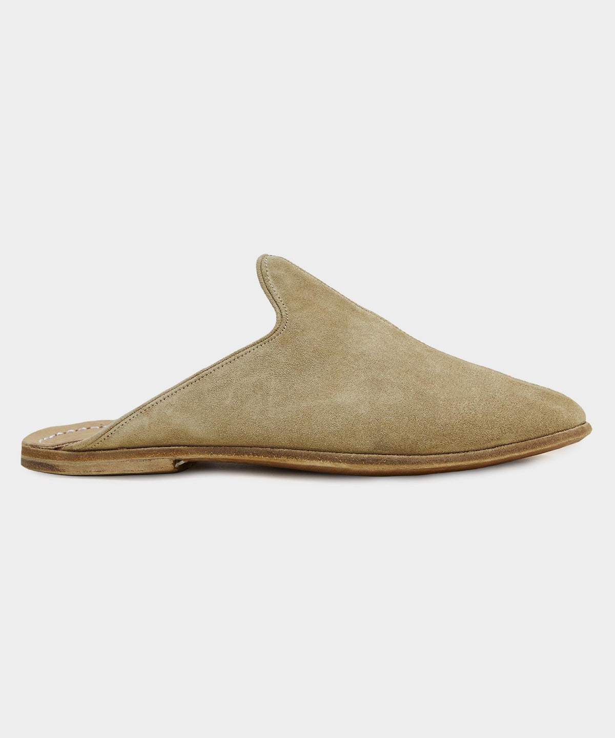 Todd Snyder Sabah Suede Baba Slide - Olive