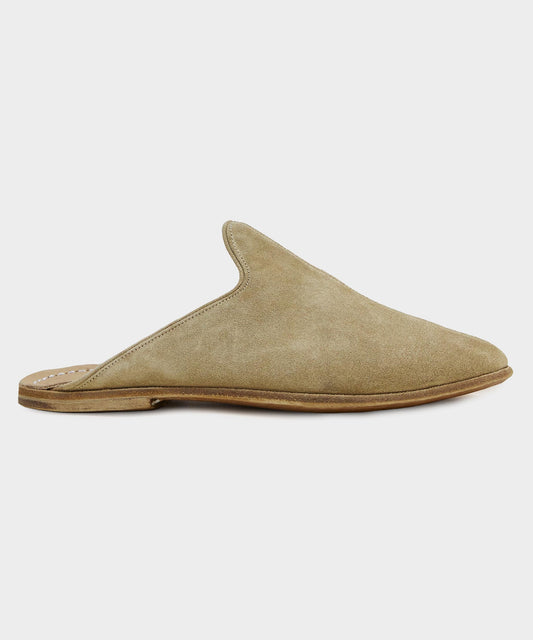 Todd Snyder Sabah Suede Baba Slide - Olive