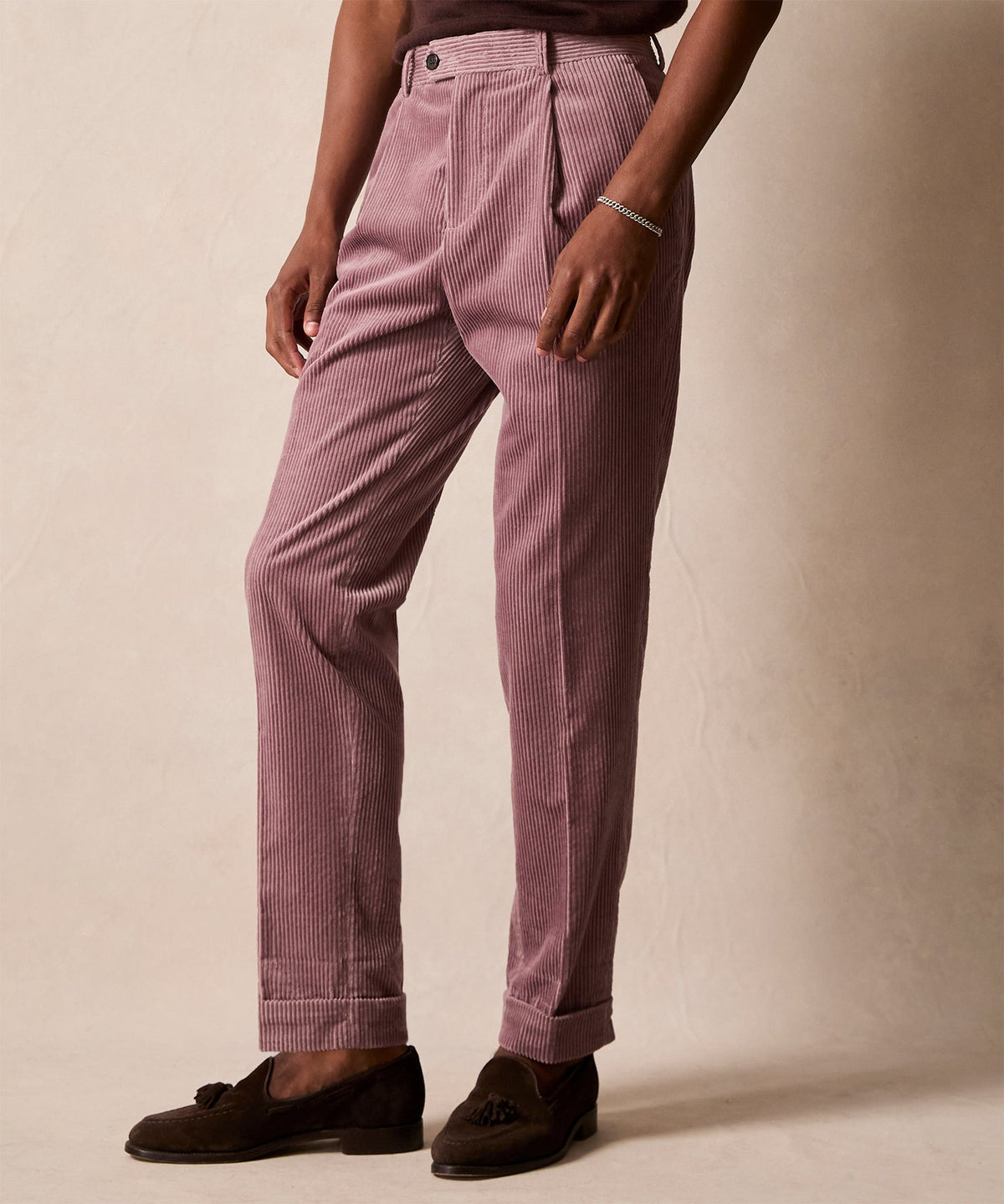 Todd Snyder Italian Wide Wale Corduroy Madison Trouser - Mauve