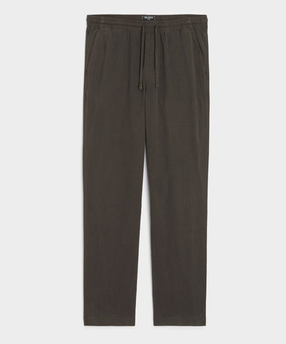 Todd Snyder Straight Fit Cotton Weekend Pant - Espresso Bean