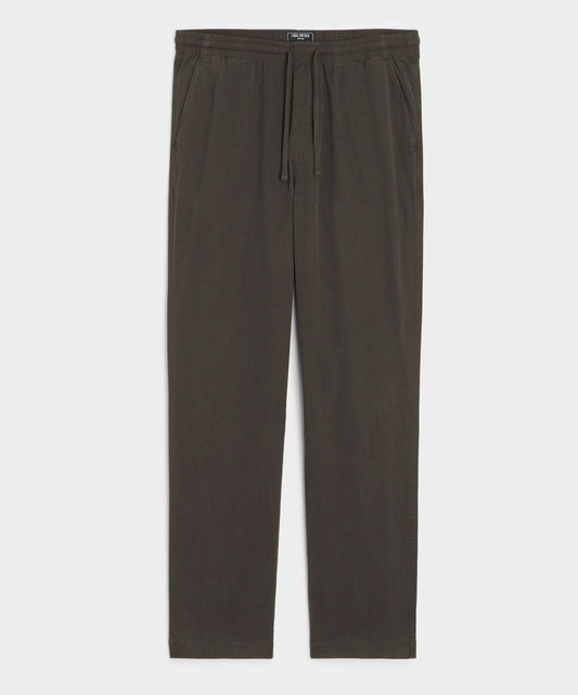 Todd Snyder Straight Fit Cotton Weekend Pant - Espresso Bean