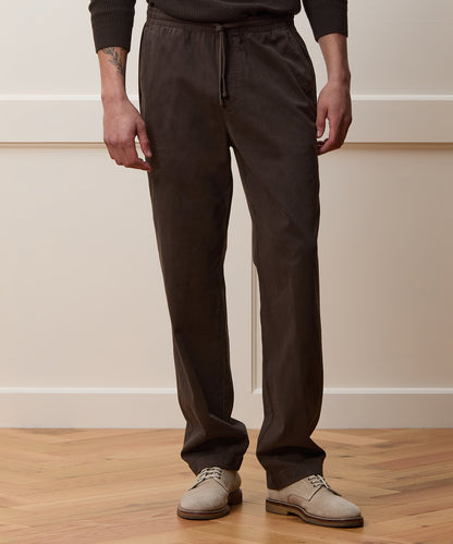 Todd Snyder Straight Fit Cotton Weekend Pant - Espresso Bean