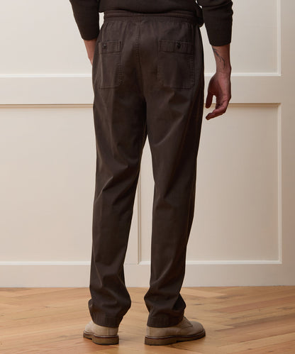 Todd Snyder Straight Fit Cotton Weekend Pant - Espresso Bean