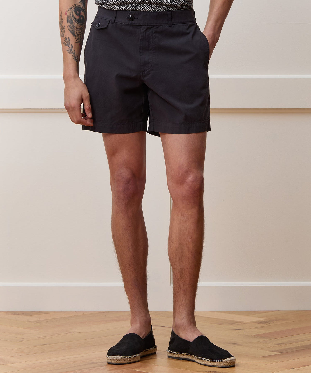 Todd Snyder 7" Chino Hudson Short - Black