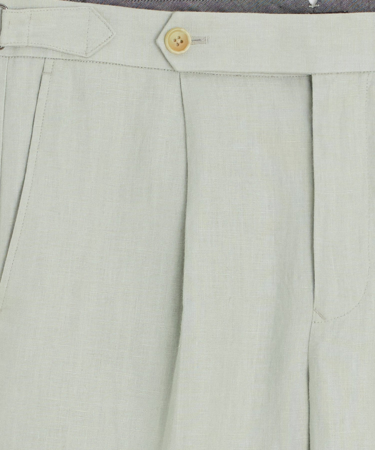 Todd Snyder Irish Linen Side Tab Trouser - Dove Grey