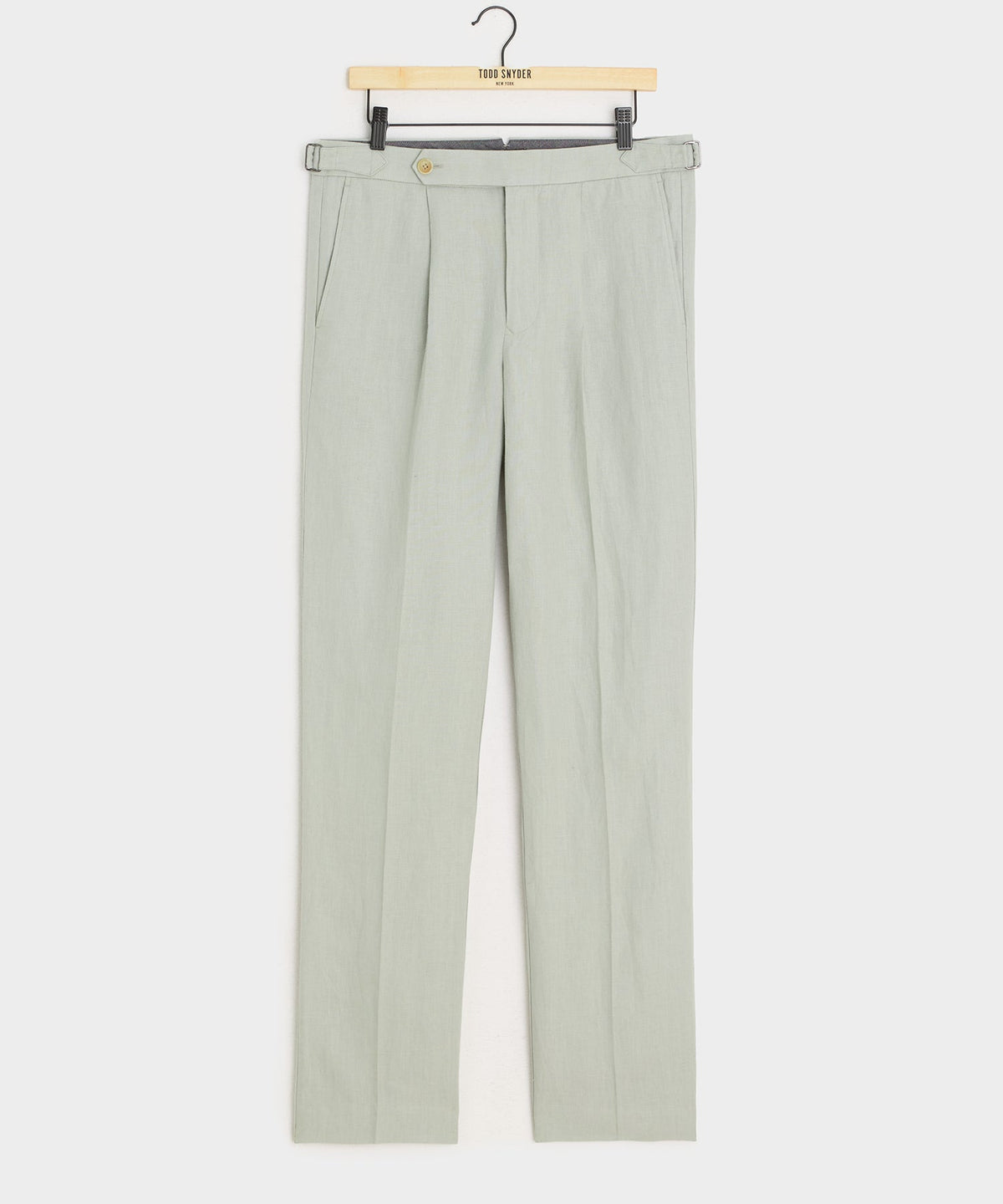 Todd Snyder Irish Linen Side Tab Trouser - Dove Grey