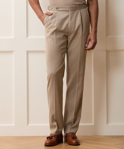 Todd Snyder Italian Cavalry Twill Side Tab Trouser - Tan