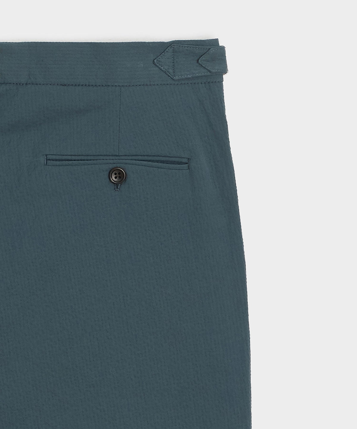 Todd Snyder Italian Seersucker Side Tab Trouser - Antique Teal