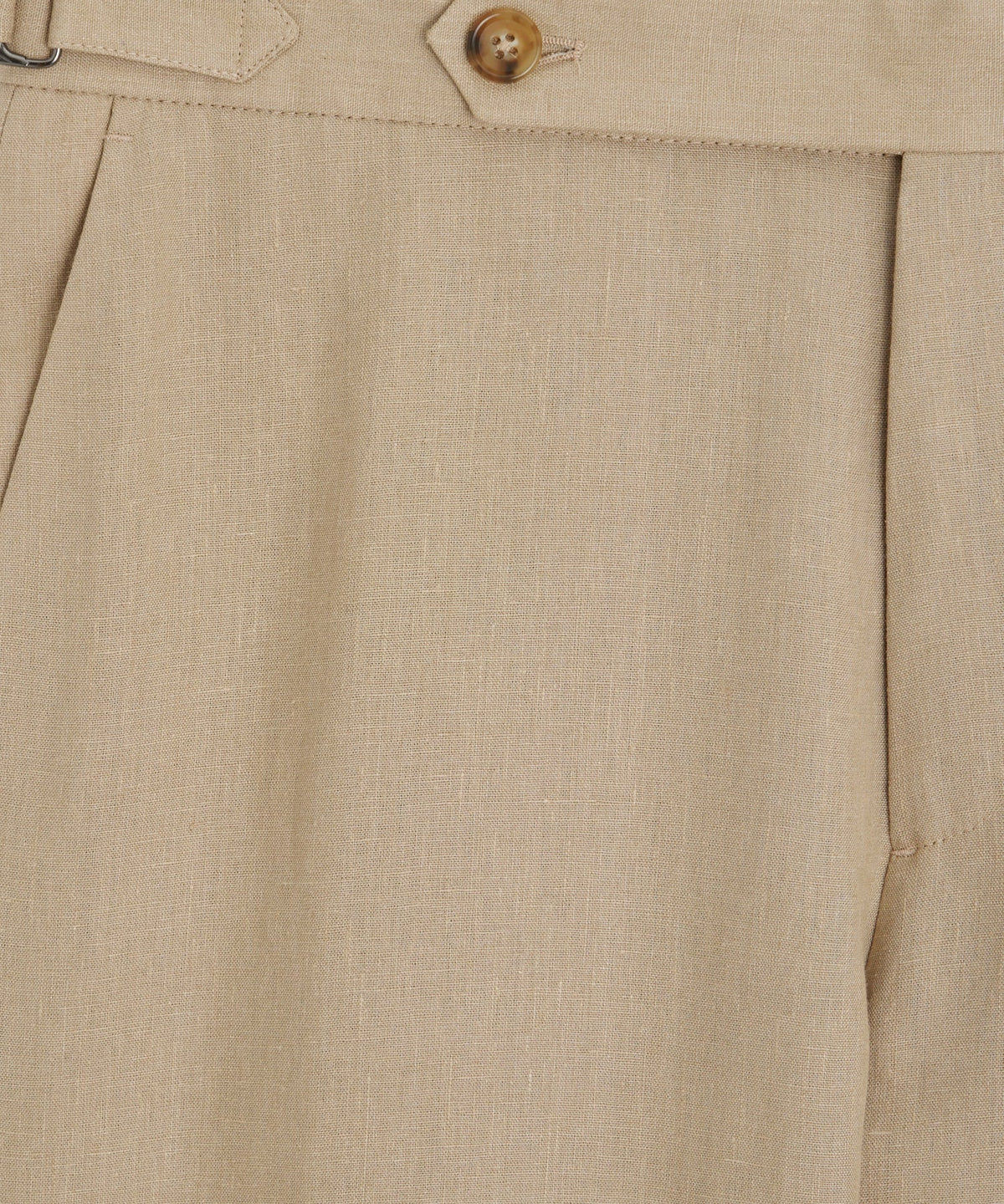 Todd Snyder Italian Linen Side Tab Trouser - Beige