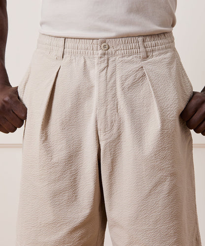 Todd Snyder 10" Relaxed Seersucker Short - Stone