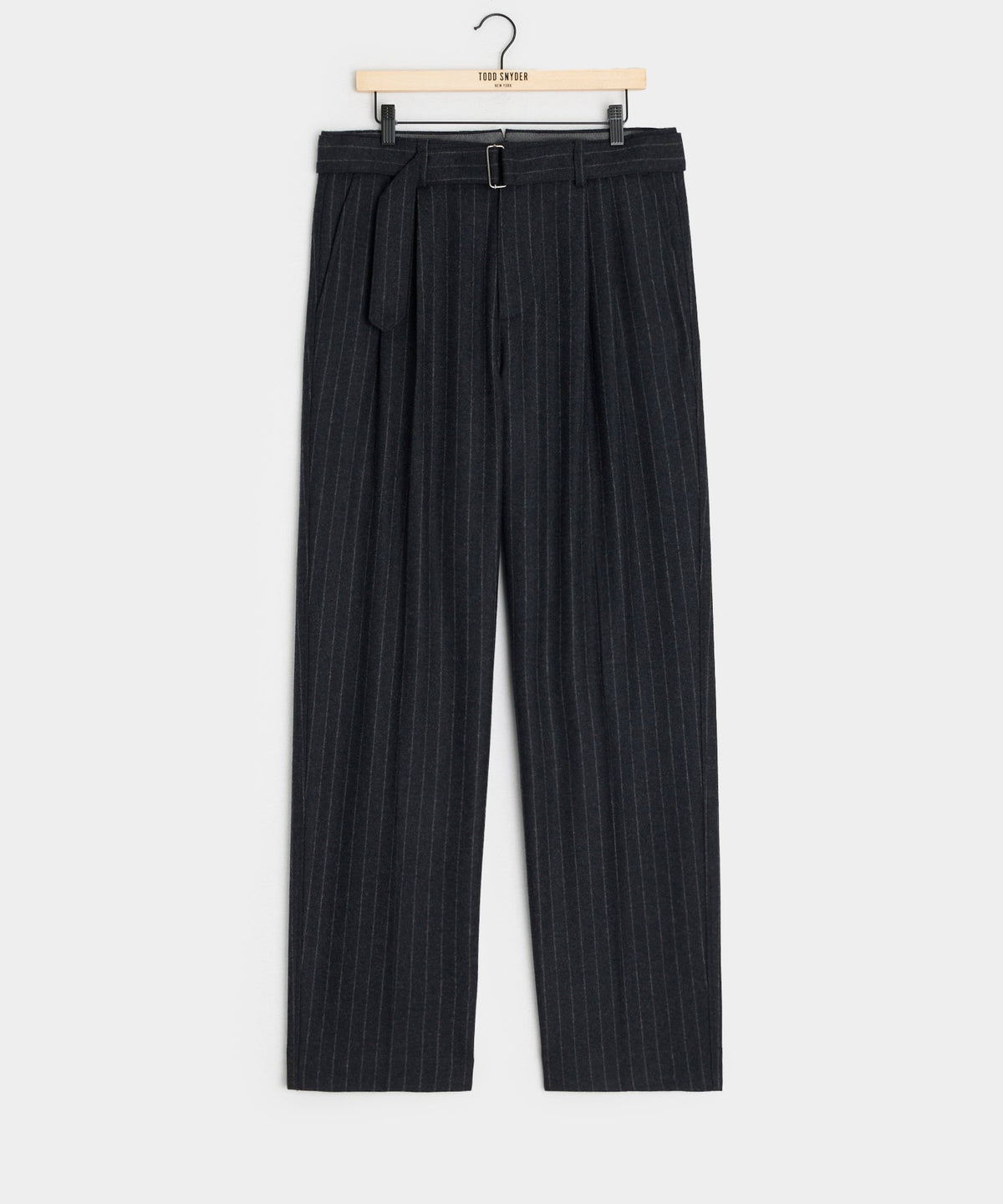 Todd Snyder Italian Wool Self Belt Trouser - Navy