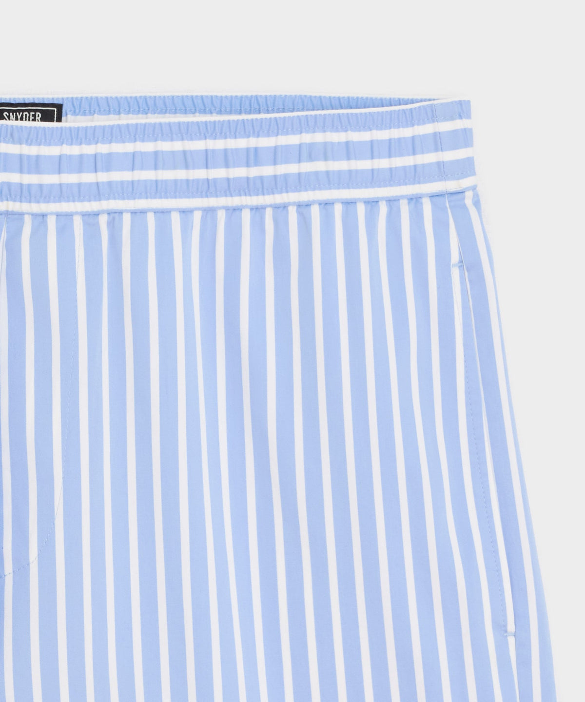 Todd Snyder 5" Striped Poplin Short - Blue