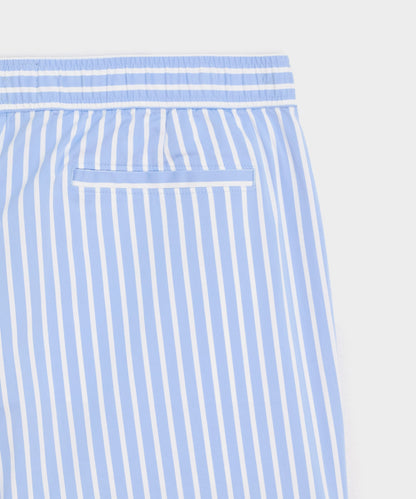 Todd Snyder 5" Striped Poplin Short - Blue