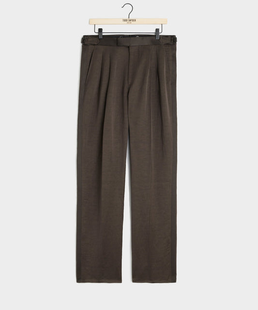 Todd Snyder Relaxed Italian Tuxedo Trouser - Brown