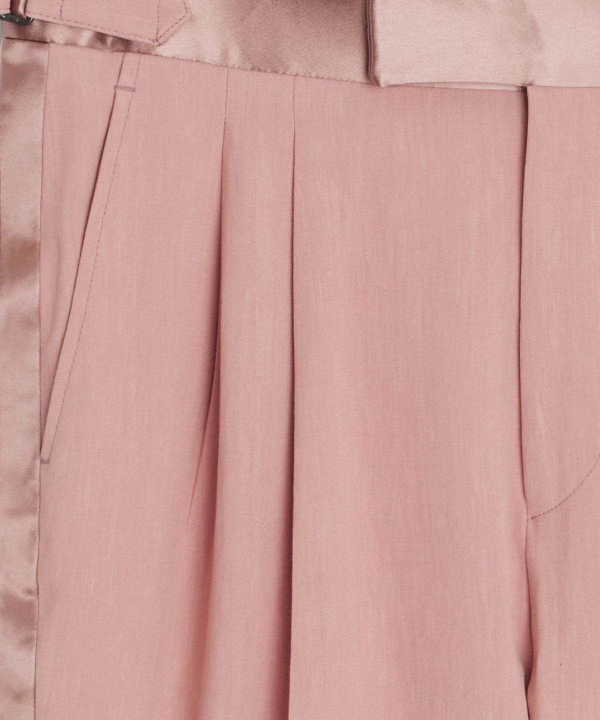 Todd Snyder Relaxed Italian Sueded Linen Tuxedo Trouser - Dusty Rose