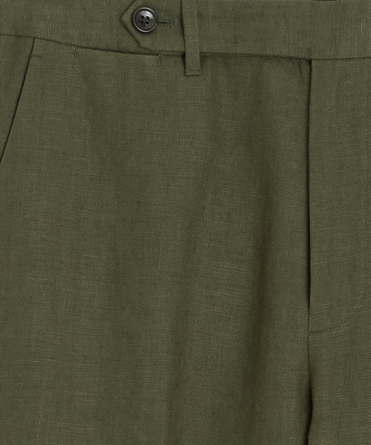 Todd Snyder Straight Fit Linen Tab Trouser - Green Laurel