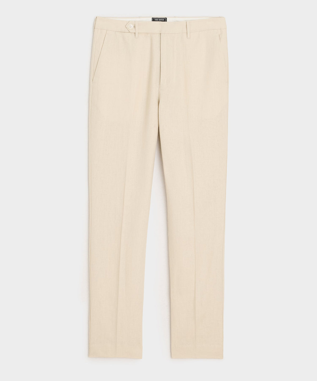 Todd Snyder Straight Fit Linen Tab Trouser - Sand Dollar